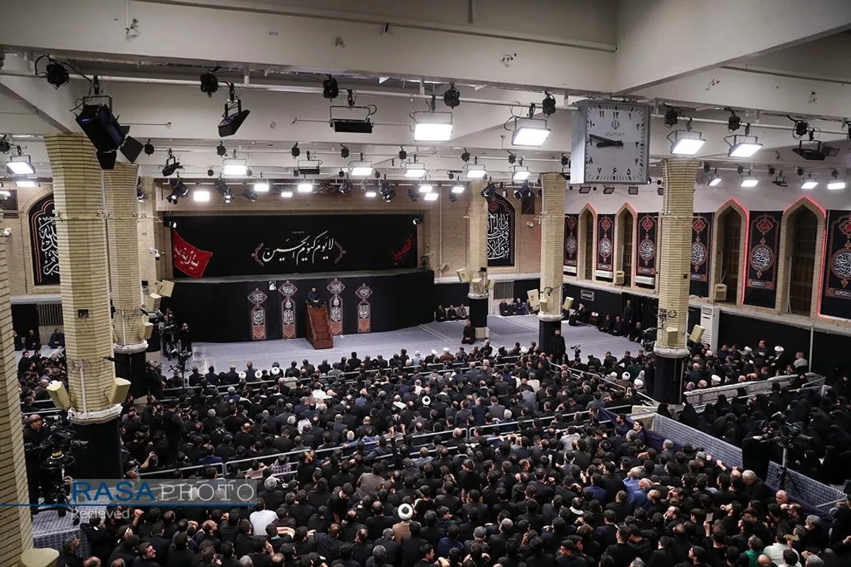 دومین شب مراسم عزاداری حضرت اباعبدالله الحسین (علیه&zwnj;السلام) با حضور رهبر انقلاب
