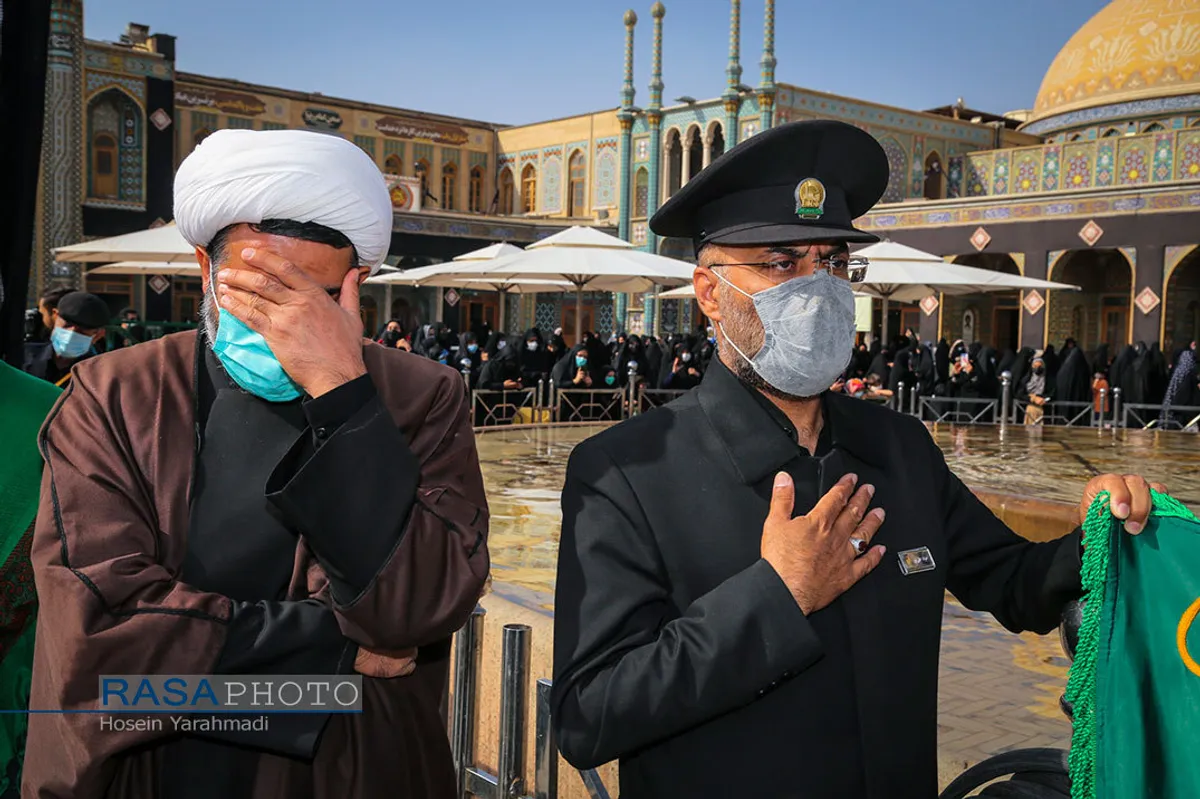 عزاداری روز شهادت حضرت امام علی بن موسی الرضا (ع) در قم