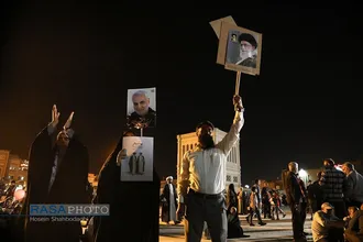 تجمع مردم قم در امتداد ابراهیم جهت اعتلای مسیر خدمت و پیشرفت