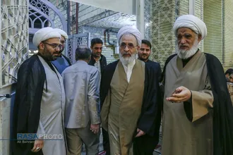 مراسم ختم ابوالزوجه آیت الله کعبی در قم