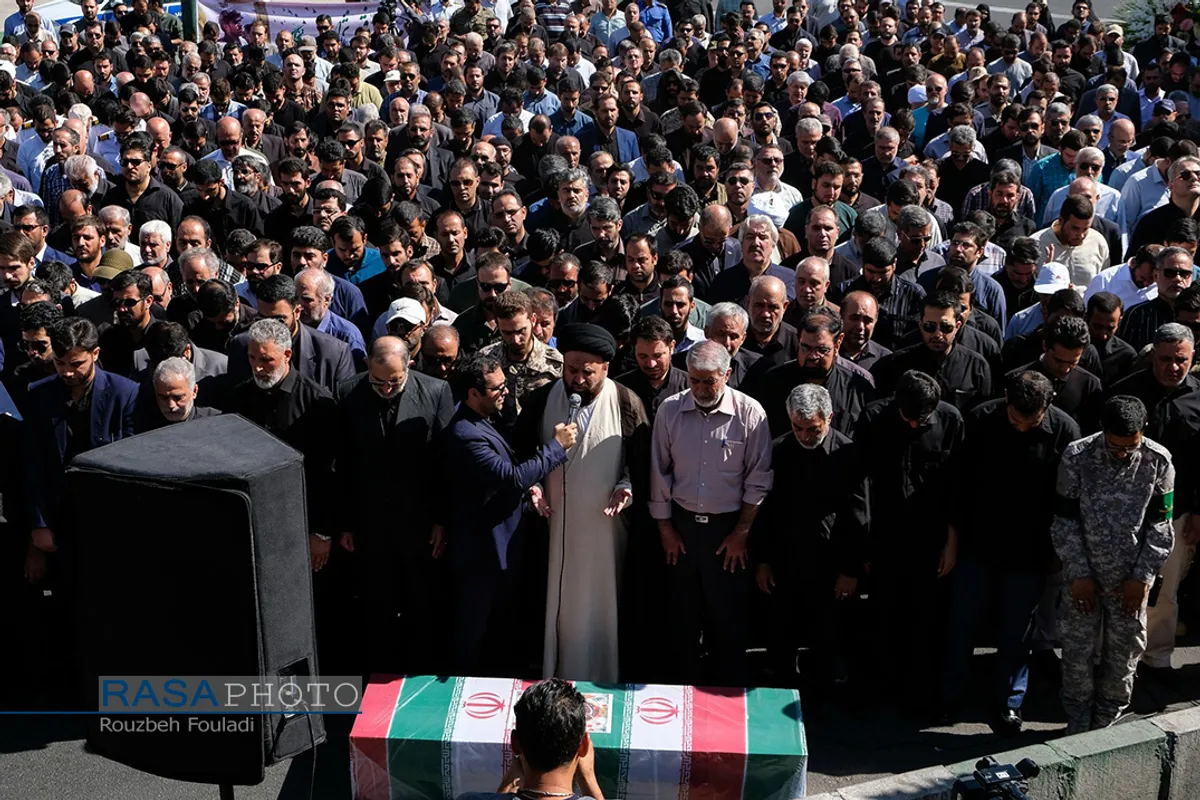 تشییع شهید خلبان &laquo;مجید فتحی نژاد&raquo; در تهران