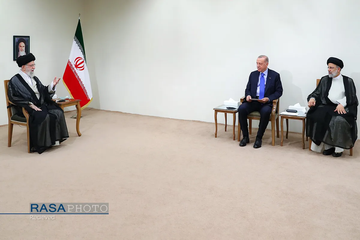 دیدار رئیس&zwnj;جمهور ترکیه با مقام معظم رهبری