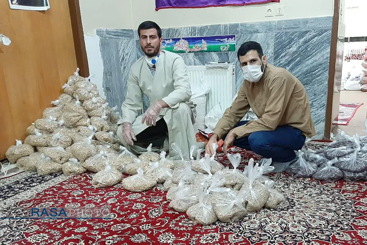 رزمایش کمک مومنانه مدرسه علمیه امیرالمومنین(ع) صحنه&lrm;