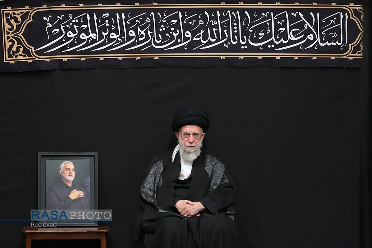 آخرین شب مراسم عزاداری حضرت اباعبدالله الحسین (علیه&zwnj;السلام) با حضور رهبر انقلاب