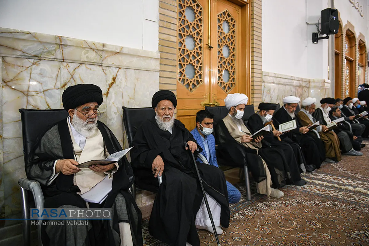 مراسم چهلمین روز ارتحال آیت الله علوی گرگانی