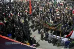 راهپیمایی شبانه مردم قم علیه اغتشاشگران