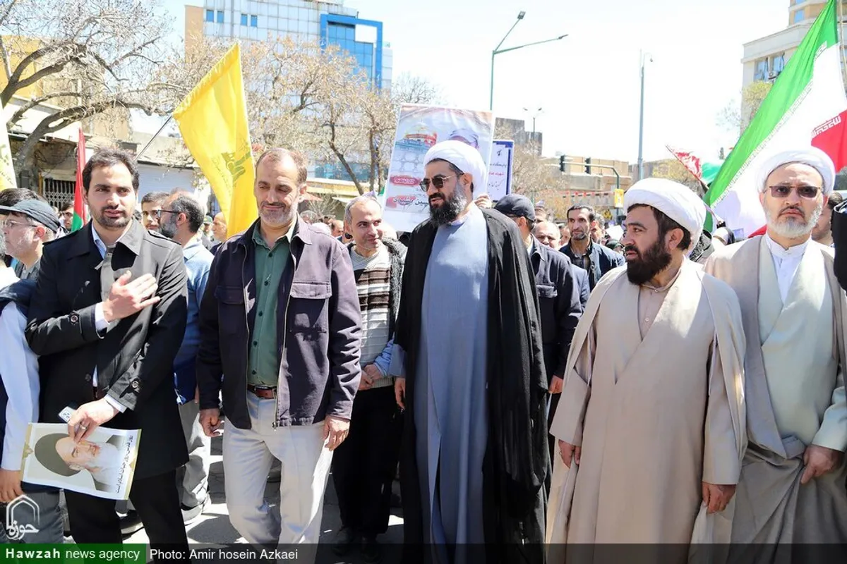 حضور شخصیت های حوزوی در راهپیمایی روز جهانی قدس