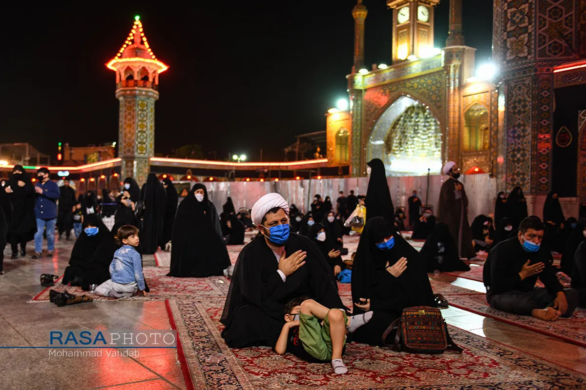 چهارمین شب عزاداری دهه اول محرم در حرم حضرت معصومه (سلام الله علیها)