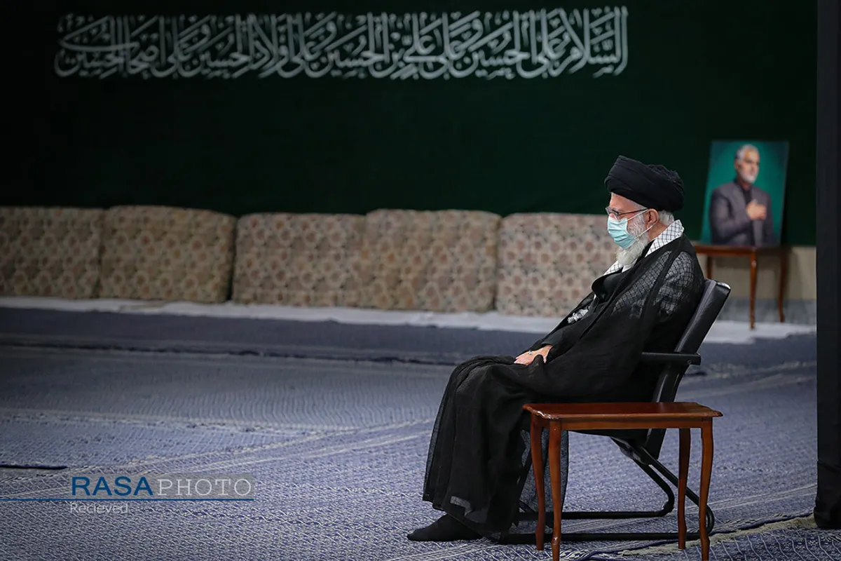 آخرین شب مراسم عزاداری حضرت اباعبدالله الحسین (علیه&zwnj;السلام) با حضور رهبر انقلاب