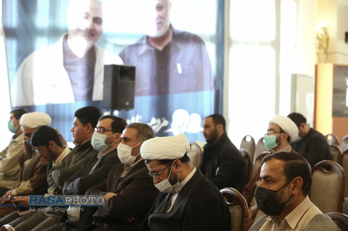 جشن چهل و سومین سالگرد پیروزی انقلاب اسلامی در جامعه المصطفی مشهد با حضور آیت الله حسینی بوشهری