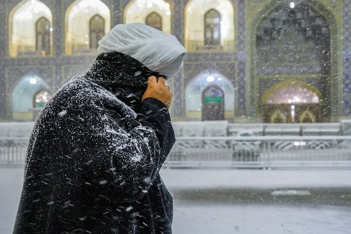بارش برف در حرم امام رئوف (علیه&zwnj;السلام)