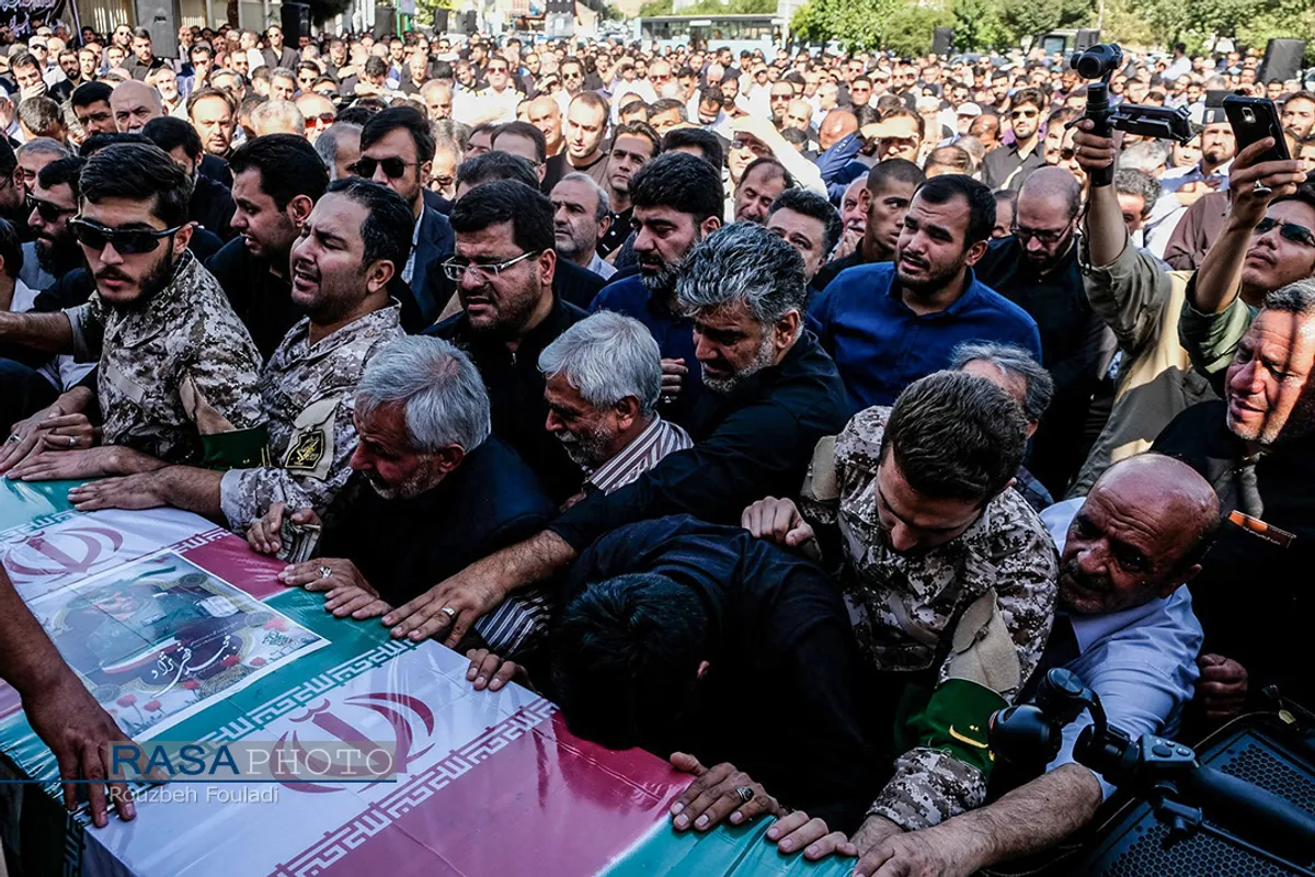 تشییع شهید خلبان &laquo;مجید فتحی نژاد&raquo; در تهران