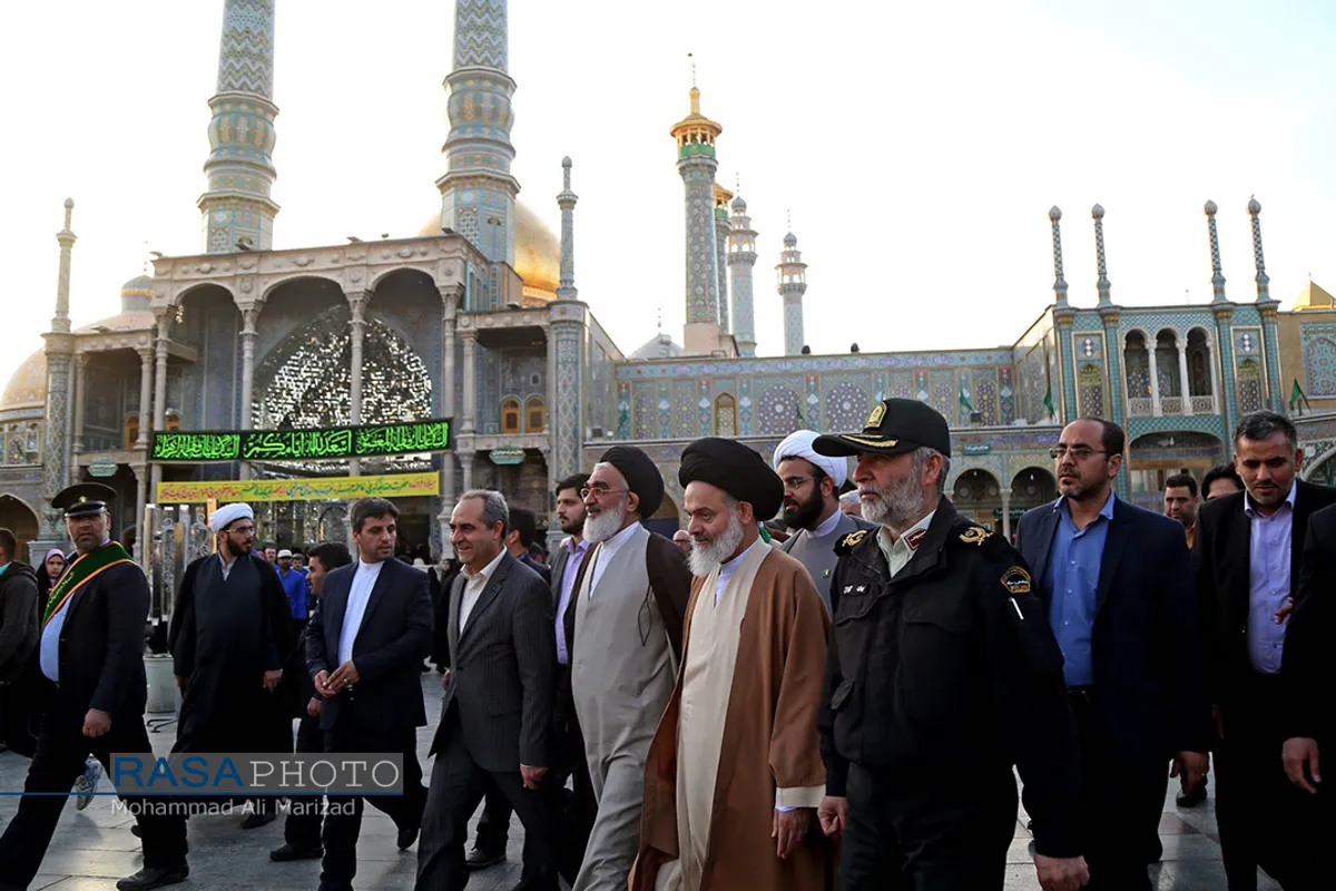 آئین افتتاح شبستان حضرت زهرا (س) و کلنگ زنی پروژه احداث شبستان امام علی (ع) در حرم حضرت معصومه (س)