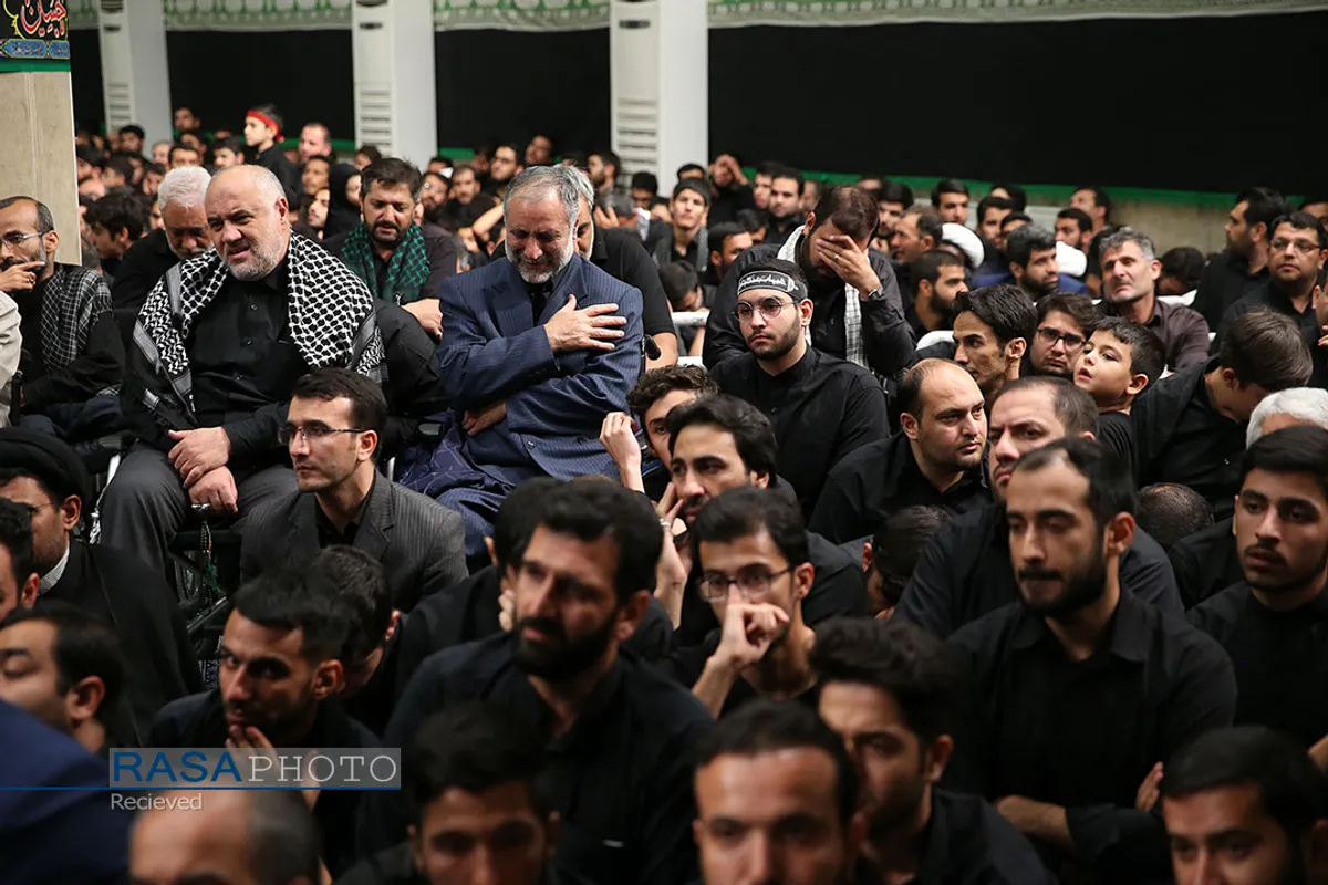 مراسم عزاداری حضرت اباعبدالله الحسین (علیه&zwnj;السلام) در شب تاسوعا با حضور رهبر انقلاب