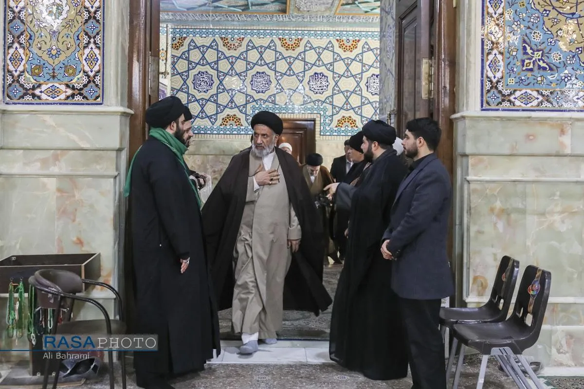 تشییع پیکر آیت الله سیدهادی حسینی سیستانی برادر حضرت آیت&zwnj;الله سید علی سیستانی