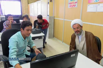 حجت الاسلام والمسلمین محمدحسن رستمیان | بازدید مدیر حوزه&zwnj;های علمیه استان سمنان از مراکز فنی و حرفه&zwnj;ای