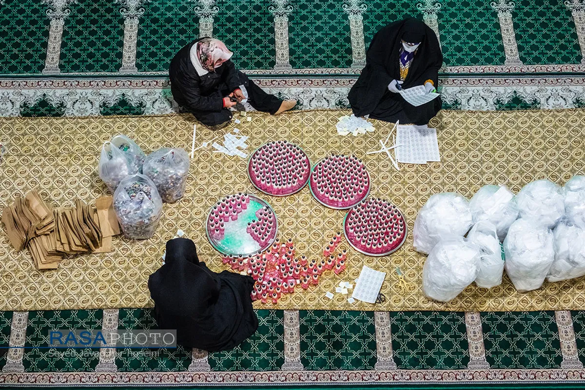 تولید و توزیع ۱۱۰۰ بسته بهداشتی در روز میلاد امام زمان (عج) در رشت