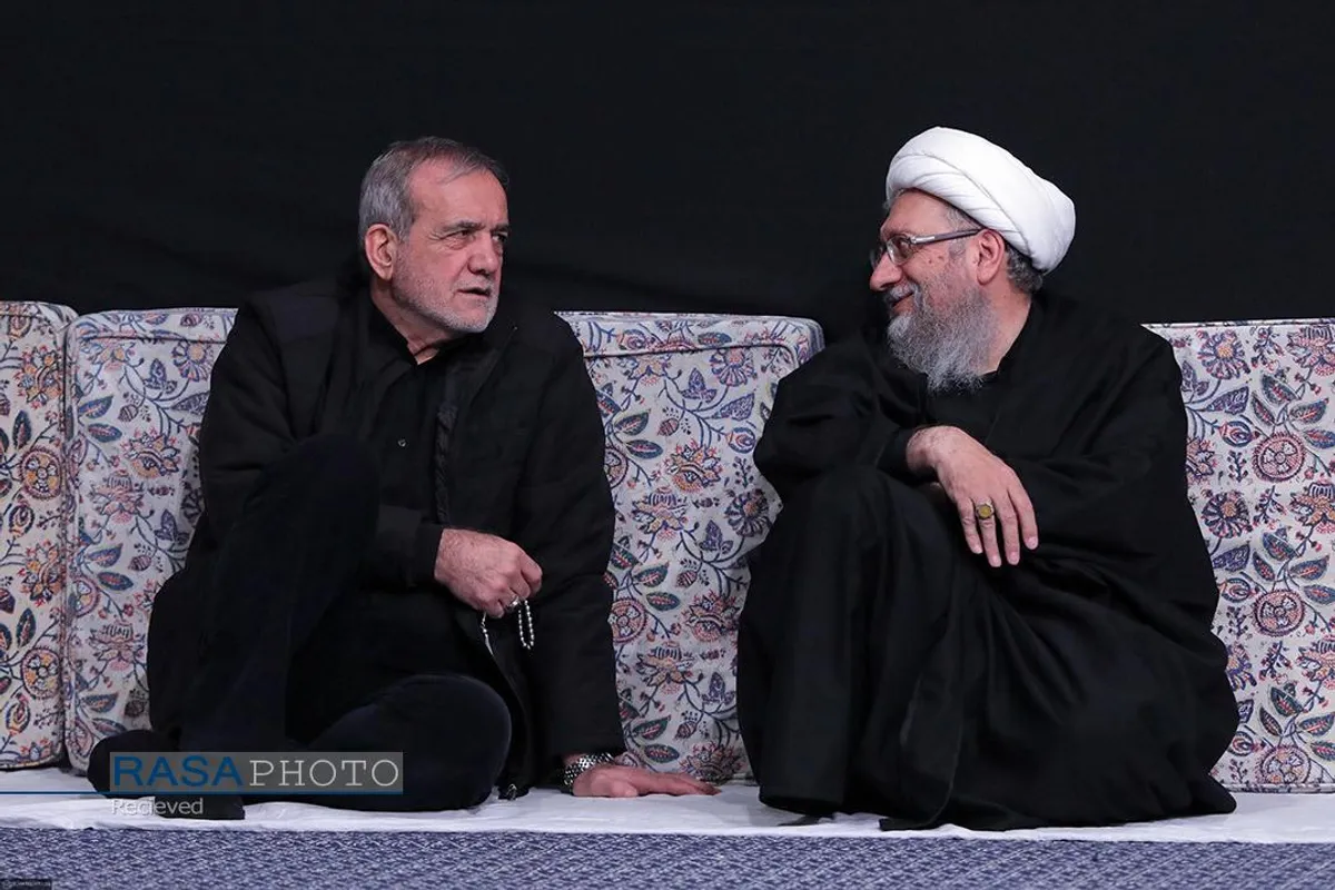عزاداری شام شهادت حضرت فاطمه&zwnj;زهرا (سلام&zwnj;الله&zwnj;علیها) با حضور رهبر انقلاب
