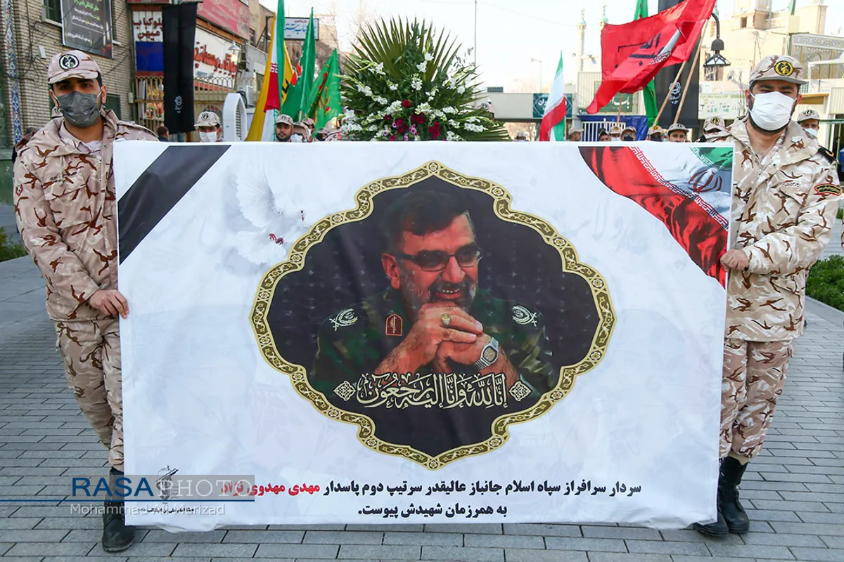 تشییع پیکر مطهر سردار مهدی مهدوی نژاد