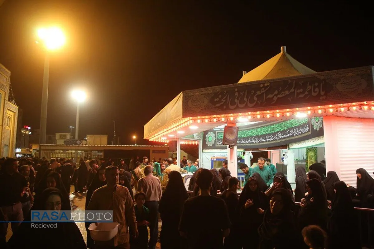 عزاداری شب شهادت امام رئوف (ع) در حرم کریمه اهلبیت (ع)