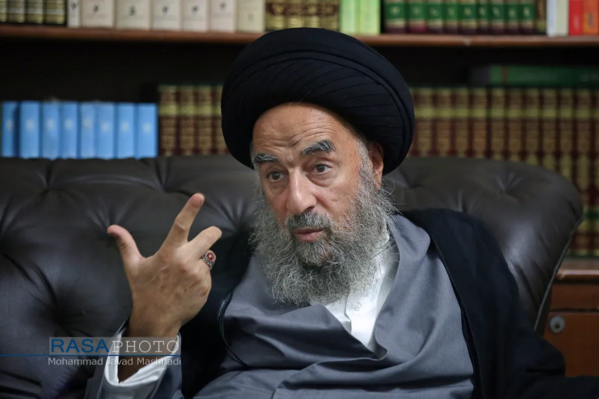 دیدار اعضای پژوهشکده حدیث دفتر تبلیغات خراسان رضوی با آیت الله مدرسی&lrm;
