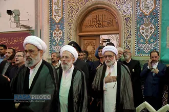 مراسم خطبه خوانی با حضور تولیت&zwnj;های اعتاب مقدس در حرم حضرت فاطمه معصومه (س)