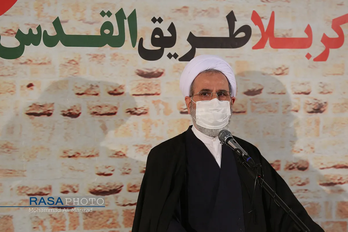 مراسم سالگرد شهادت حاج قاسم سلیمانی ابو مهدی المهندس