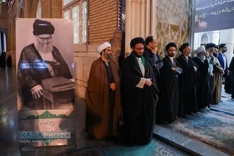 مراسم بزرگداشت بیست و هفتمین سالگرد رحلت آیت الله گلپایگانی&lrm;