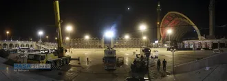 آخرین مراحل آماده سازی محل برگزاری بزرگترین وداع تاریخ