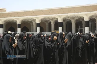 نماز جماعت و عزاداری ظهر عاشورای حسینی در قم