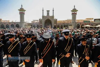 دسته عزاداری خادمان کریمه اهل&zwnj;بیت (ع) در روز شهادت امام رئوف (ع)