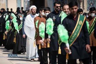 مراسم شکرانه بازگشایی حرم مطهر احمد بن موسی (ع) در شیراز&lrm;