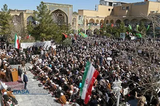 تجمع بزرگ علما، اساتید و طلاب حوزه علمیه قم با عنوان "جهاد بزرگ برای ساختن ایران اسلامی بزرگ"