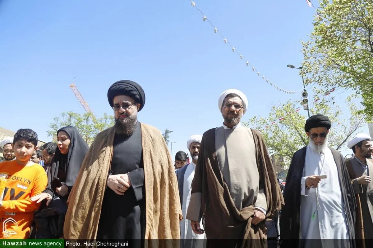 حضور شخصیت های حوزوی در راهپیمایی روز جهانی قدس