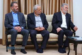 دیدار دبیرکل جنبش جهاد اسلامی فلسطین و هیئت همراه با رهبر انقلاب
