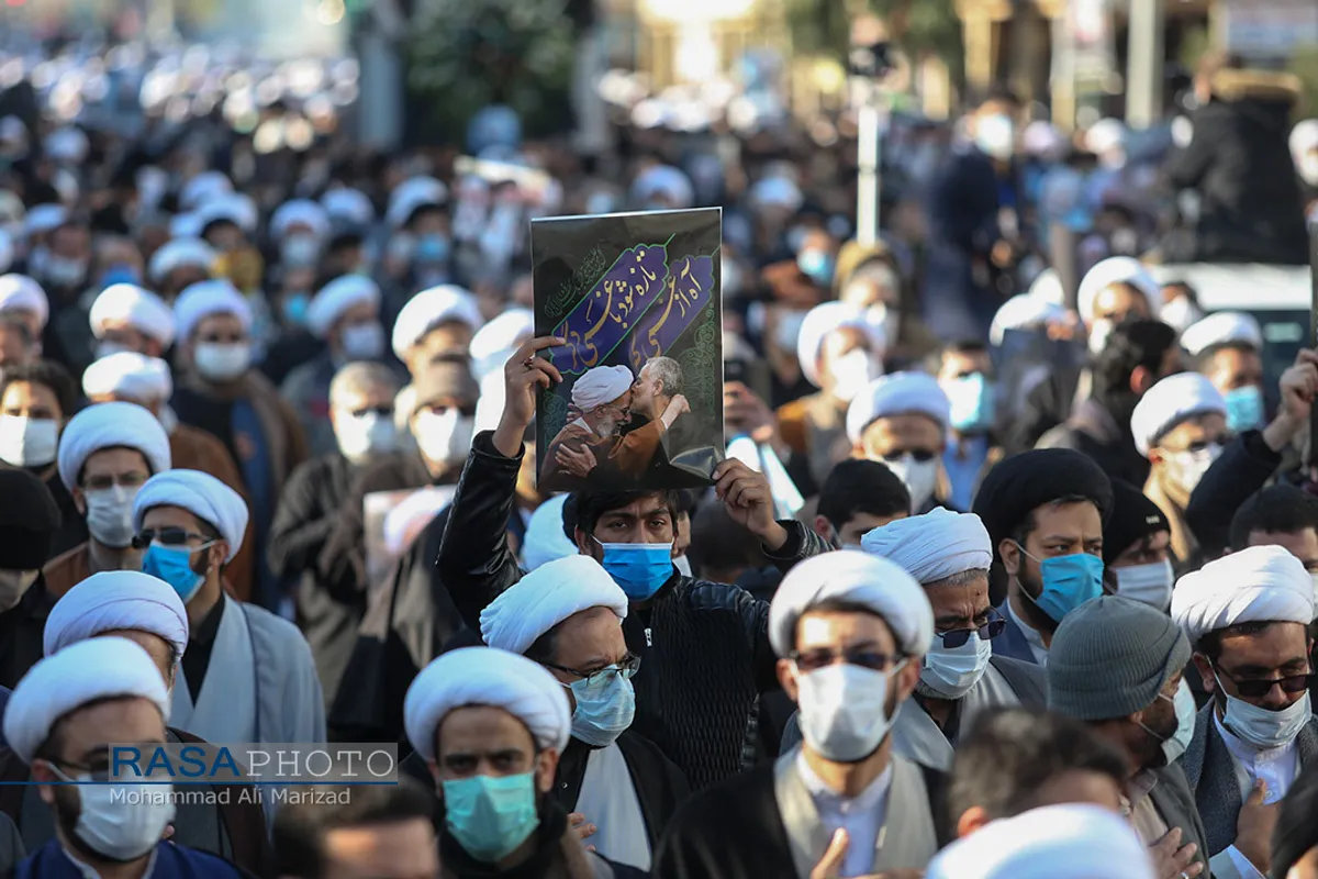 مراسم وداع و تشییع پیکر عمار انقلاب علامه مصباح یزدی در قم