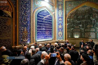 افتتاح پروژه صحن حضرت زهرا (سلام&zwnj;الله&zwnj;علیها) آستان مقدس علوی