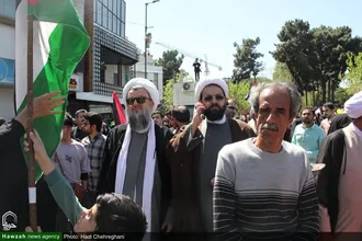 حضور شخصیت های حوزوی در راهپیمایی روز جهانی قدس