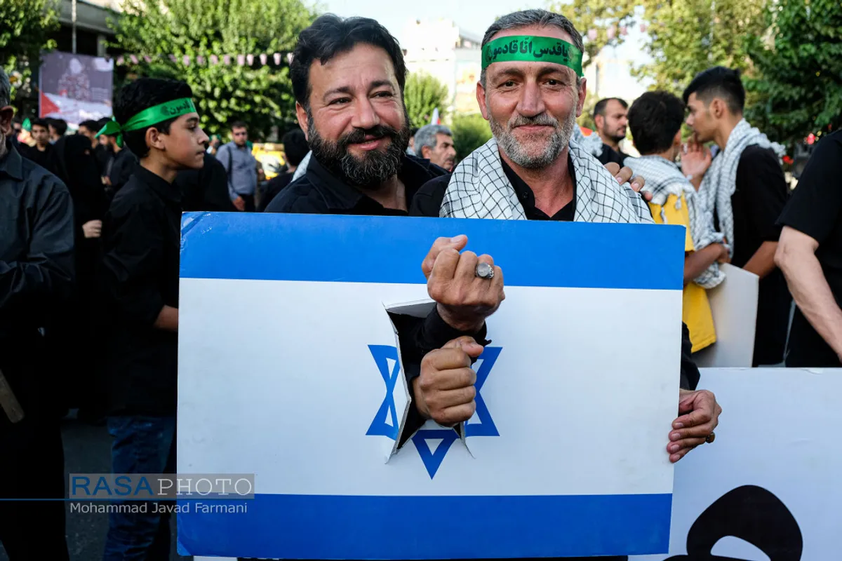 تجمع ضد صهیونیستی مردم تهران در میدان فلسطین