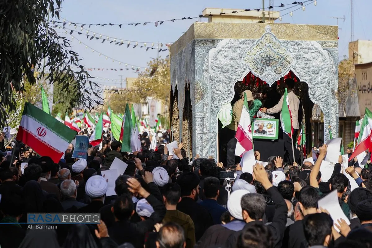 تشییع شهید دکتر علی لاریجانی در قم