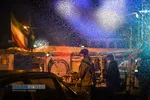 ضدعفونی معابر شهر قم توسط جوانان بسیجی و طلاب