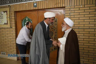 دیدار دانشجویان دانشگاه شهید بهشتی با آیت الله شب زنده&zwnj;دار