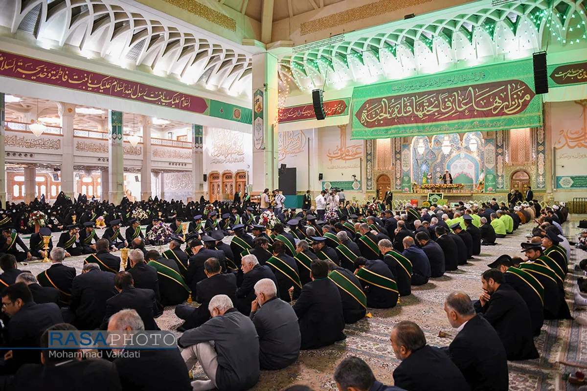 آیین خطبه&zwnj;خوانی آغاز دهه کرامت در حرم حضرت فاطمه معصومه (سلام الله علیها)