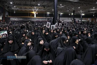 مراسم عزاداری شب عاشورای حسینی در جوار محل شهادت قائد شهید