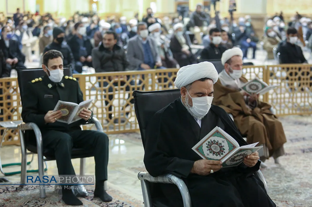 مراسم بزرگداشت هفتمین شب ارتحال علامه مصباح یزدی در حرم کریمه اهلبیت (ع)