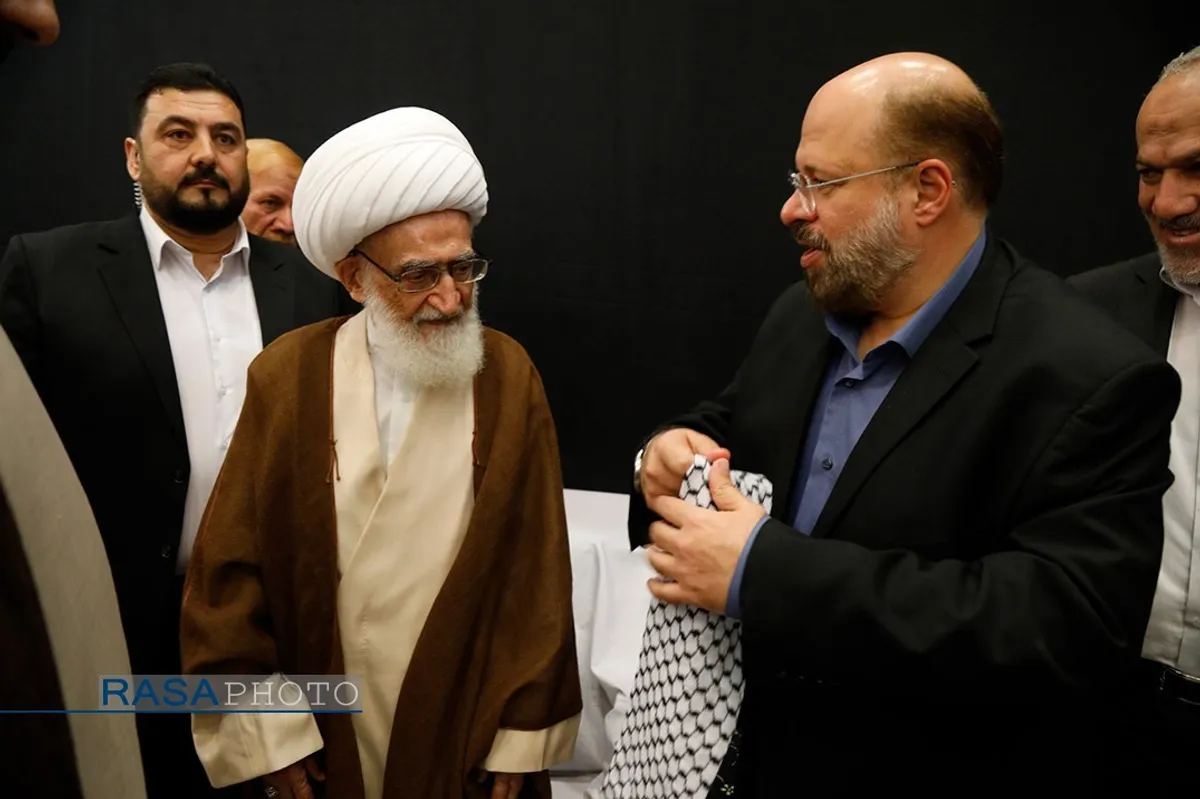 بزرگداشت شهدای غزه و اعلام حمایت از ملت فلسطین در دفتر حضرت آیت&zwnj;الله نوری همدانی