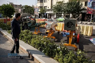 نمایشگاه یادمان ایثار در میدان بهارستان تهران