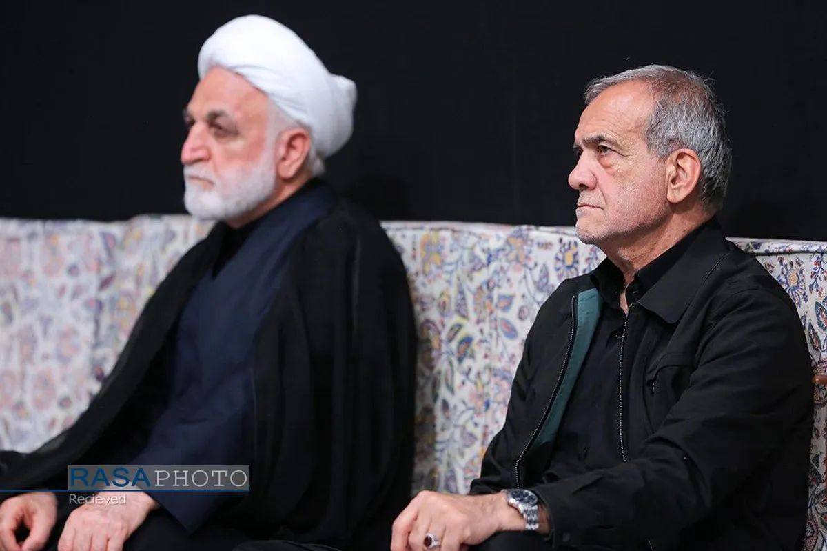 اولین شب عزاداری حضرت اباعبدالله الحسین (علیه&zwnj;السلام) با حضور رهبر انقلاب
