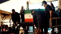 ورود پیکر مطهر رهبر شهید انقلاب اسلامی به فرودگاه نجف اشرف