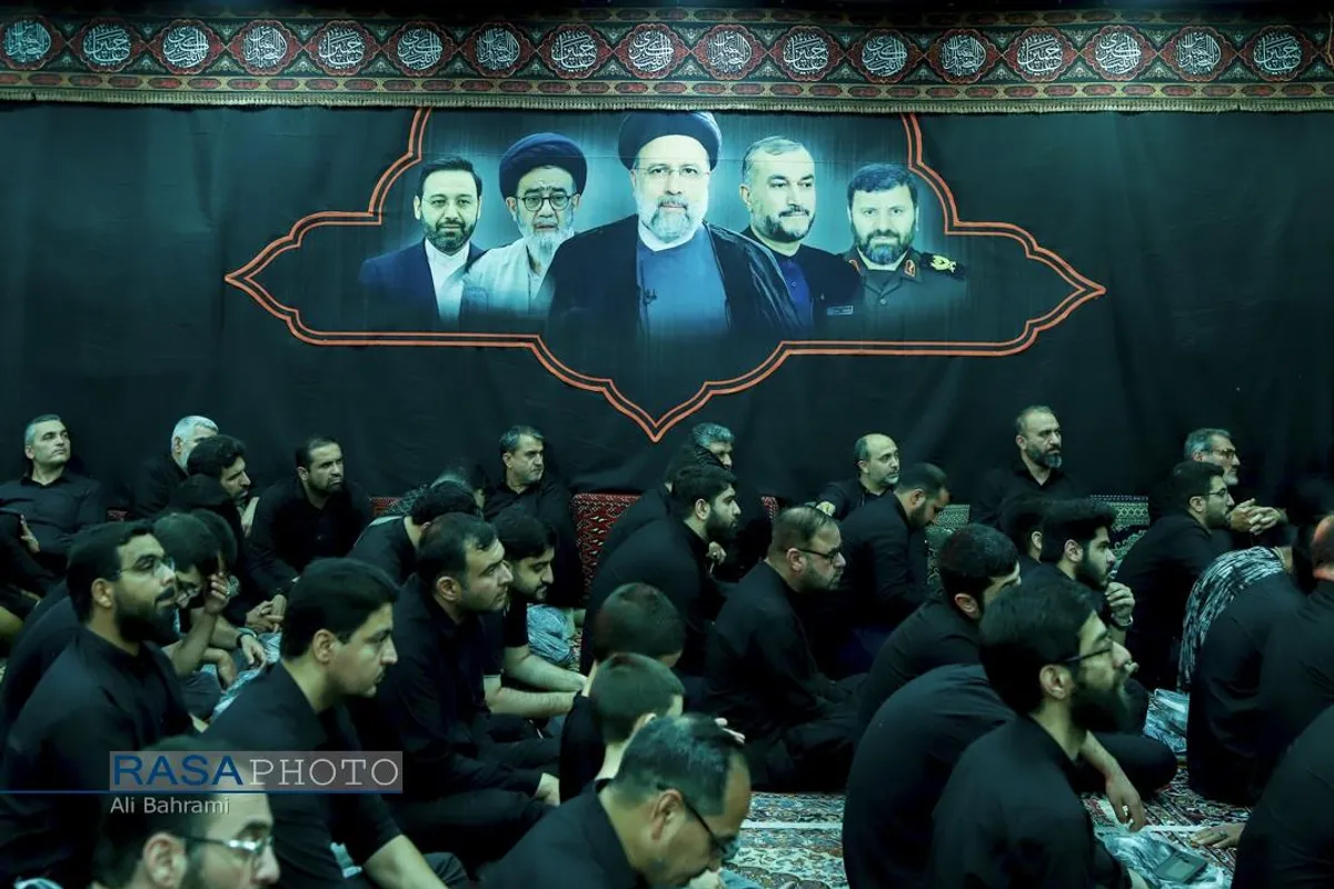 عزاداری هیئت فاطمیون قم در شب هفتم محرم